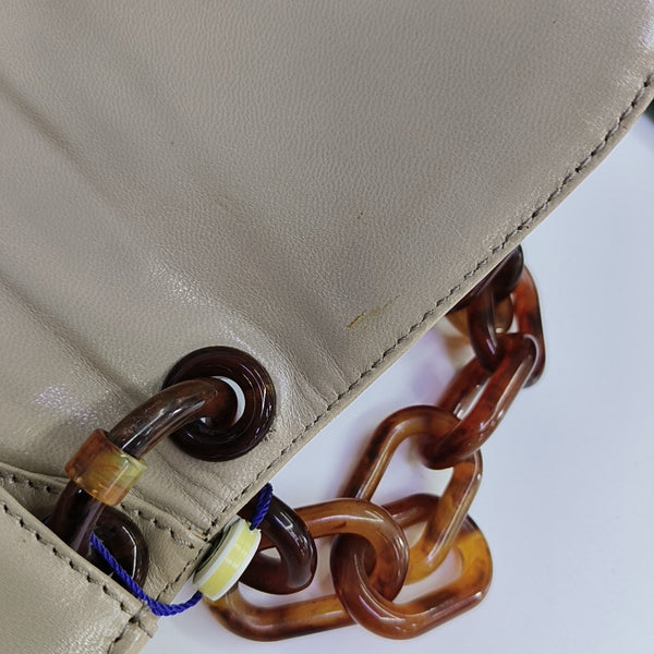 Lambskin Shoulder Bag Beige