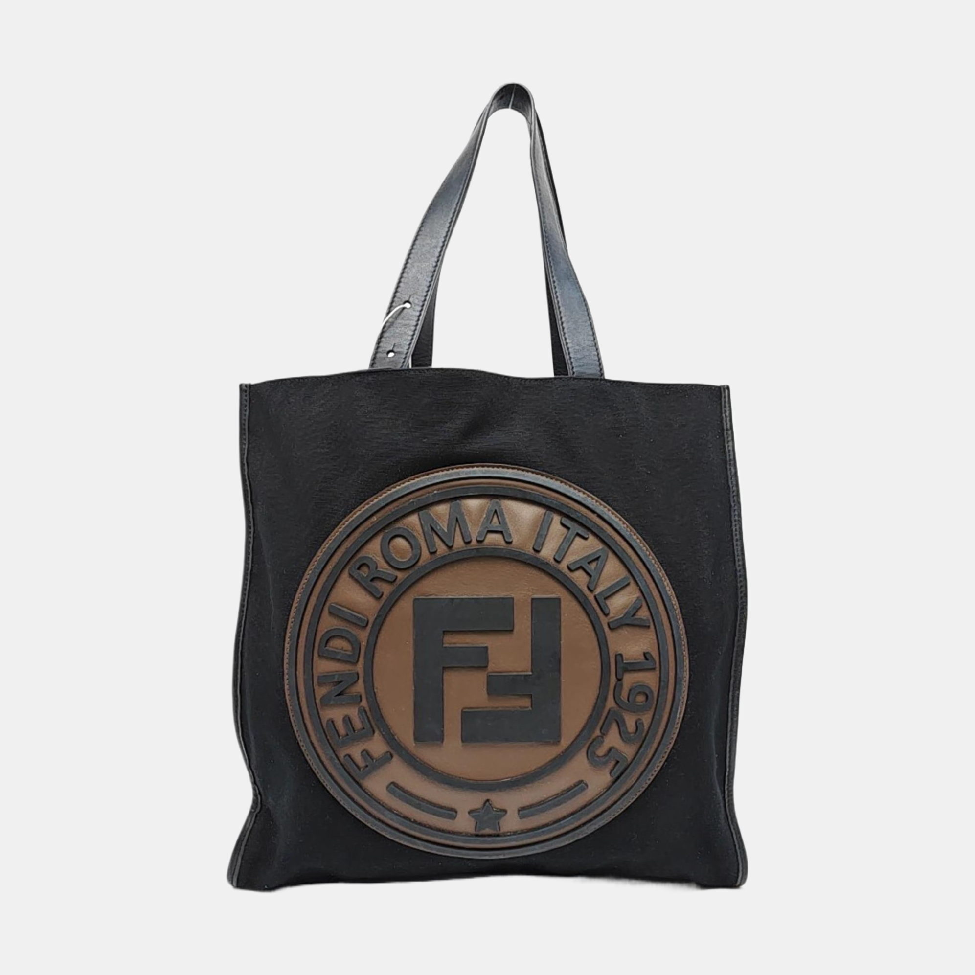 Canvas Top Handle Bag Black