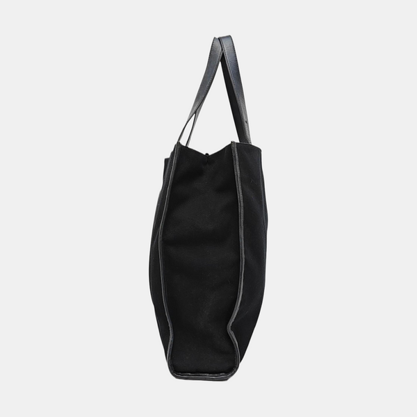 Canvas Top Handle Bag Black