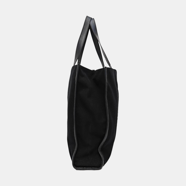 Canvas Top Handle Bag Black