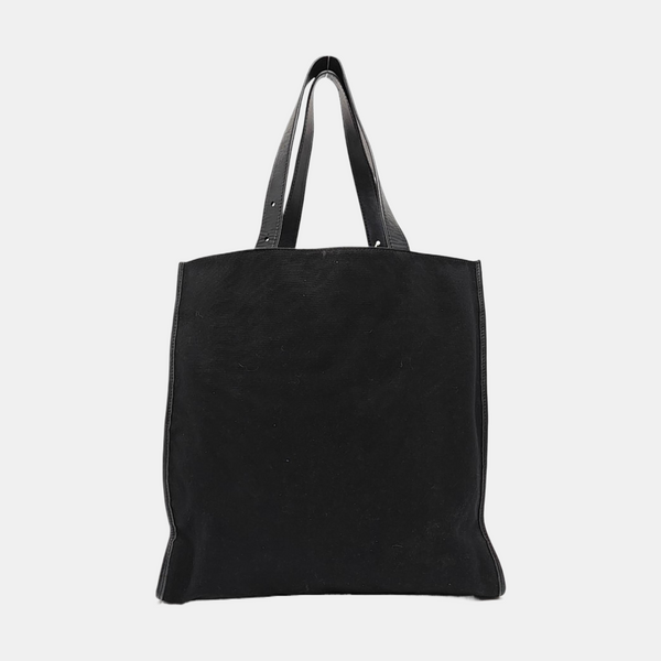 Canvas Top Handle Bag Black