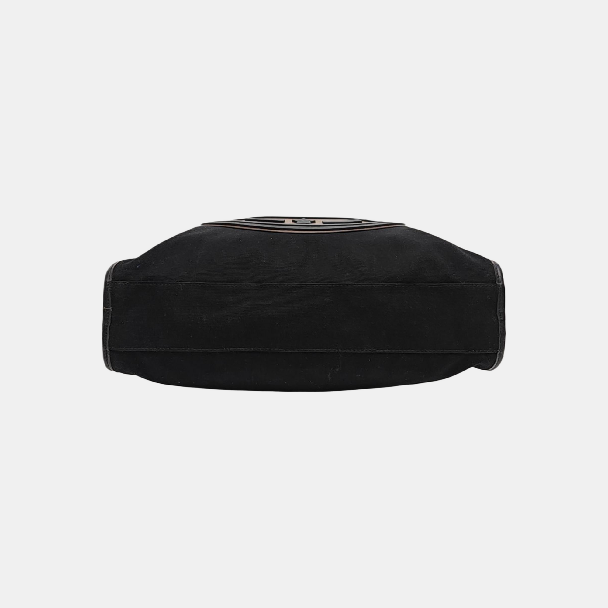 Canvas Top Handle Bag Black