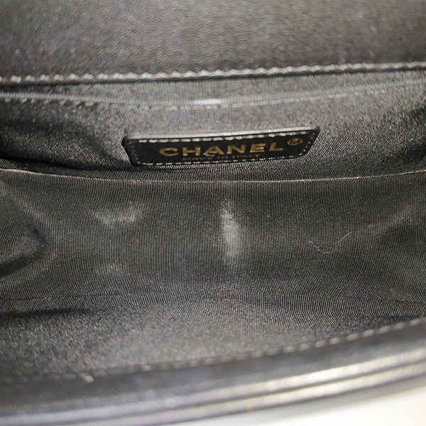 BOY CHANEL Small Quilted Calfskin Black