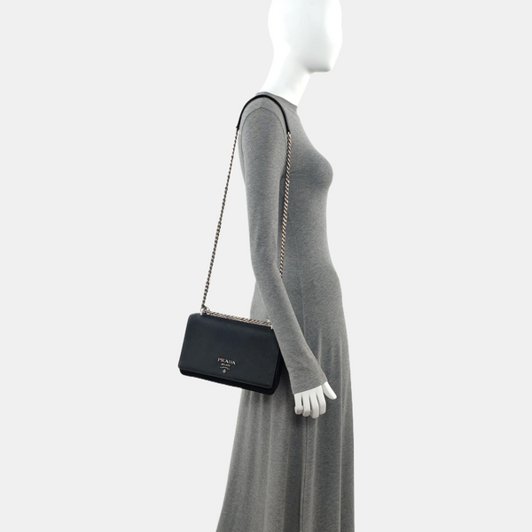 Nylon Shoulder Bag Black