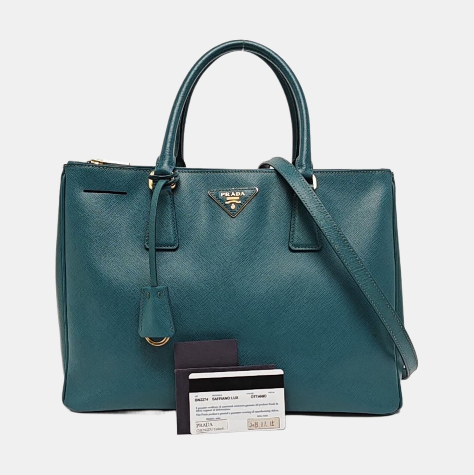 Galleria Large Calfskin Green