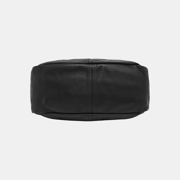 Calfskin Top Handle Bag Black