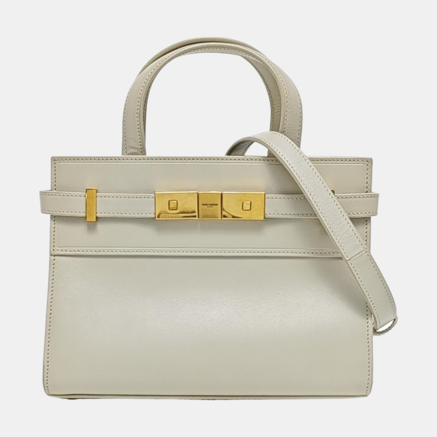 MANHATTAN Nano Calfskin White