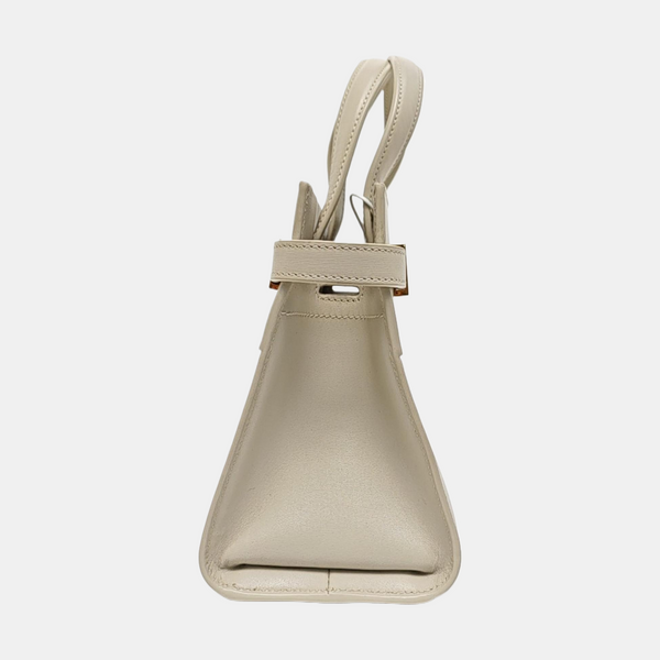 MANHATTAN Nano Calfskin White