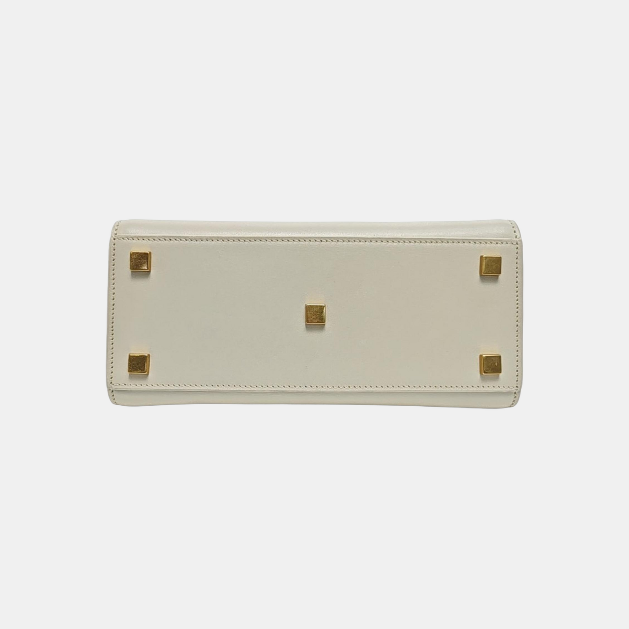 MANHATTAN Nano Calfskin White