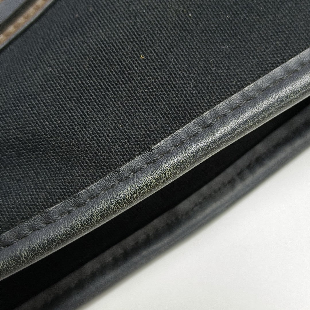Canvas Top Handle Bag Black