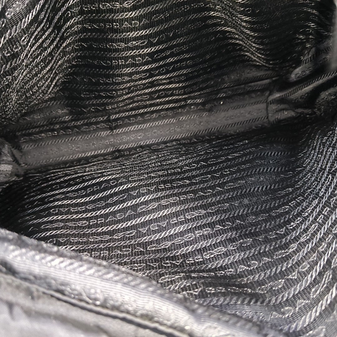 Nylon Shoulder Bag Black