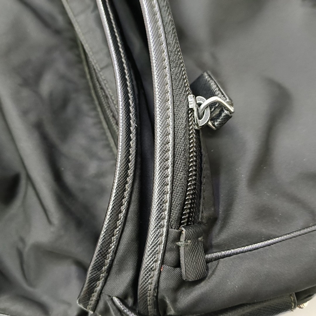 Nylon Shoulder Bag Black