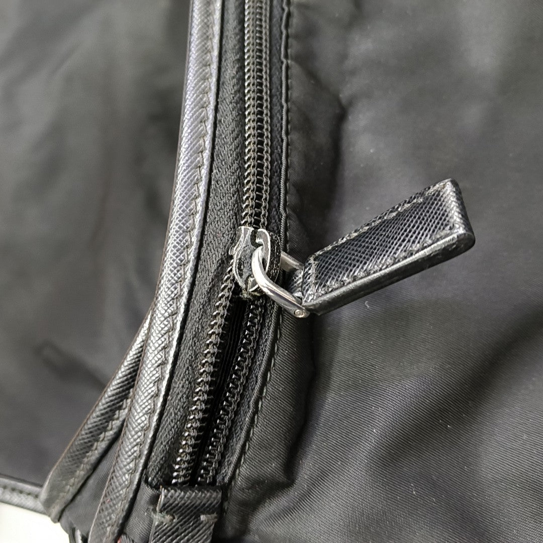 Nylon Shoulder Bag Black