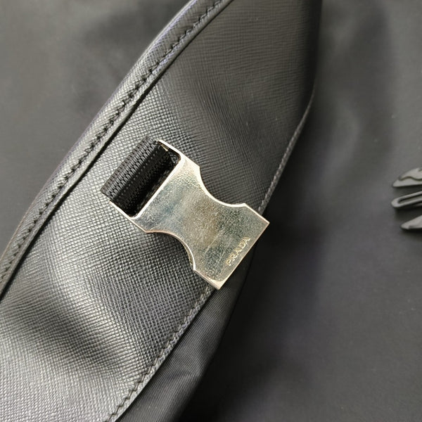 Nylon Shoulder Bag Black