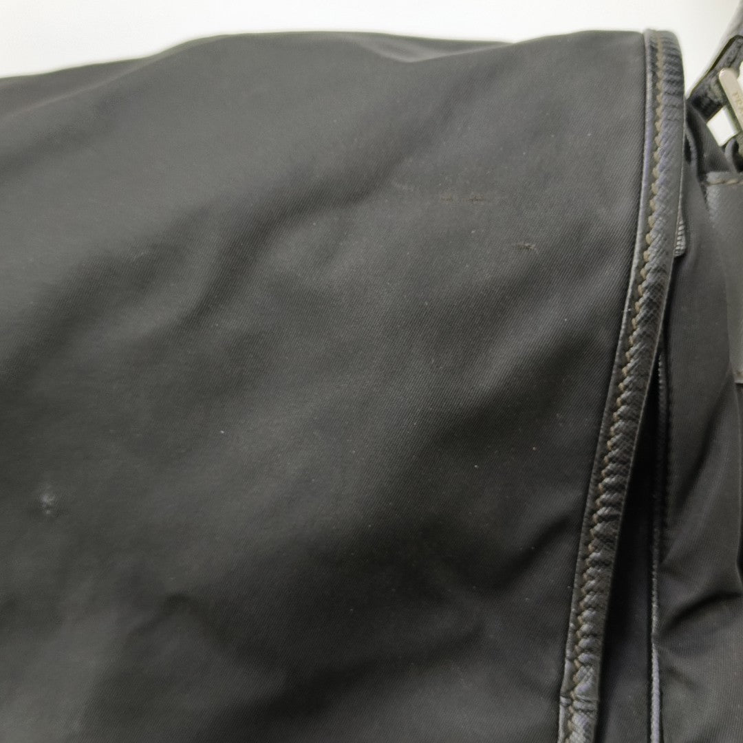 Nylon Shoulder Bag Black