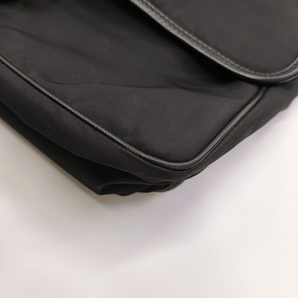 Nylon Shoulder Bag Black
