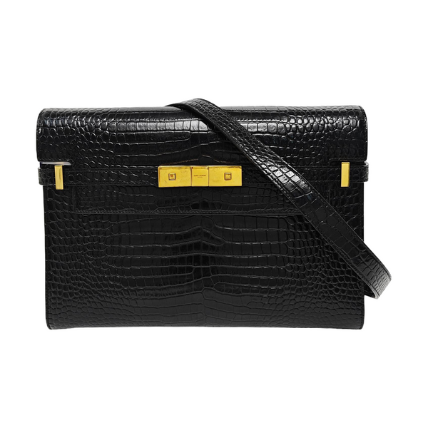 MANHATTAN Medium Calfskin Black