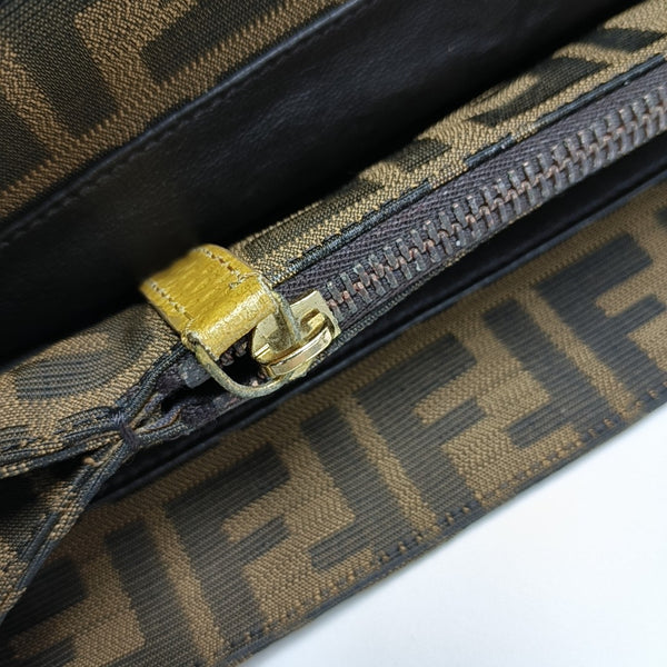 Canvas Top Handle Bag Brown