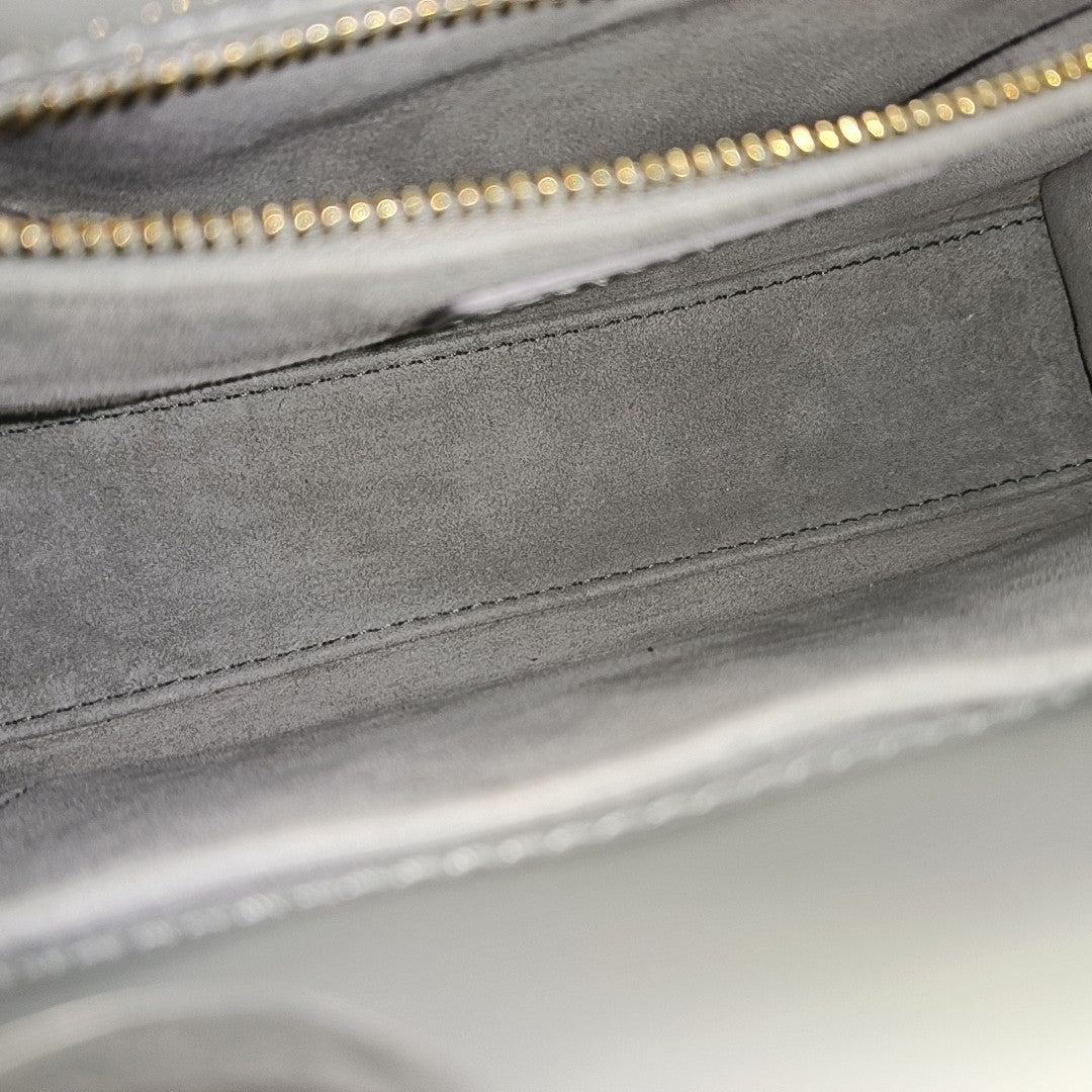Lady Dior Small Cannage Patent Leather Green
