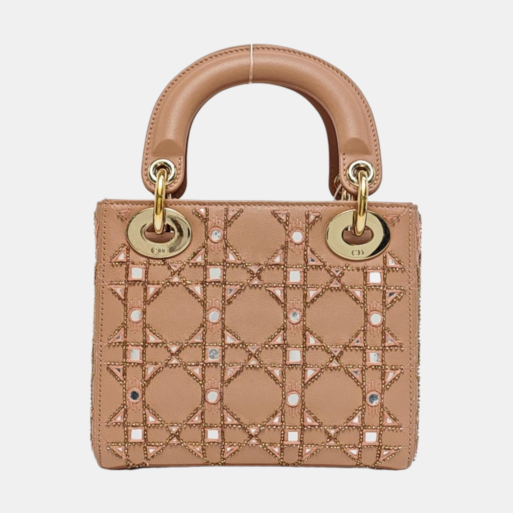 Lady Dior Mini Quilted Calfskin Pink