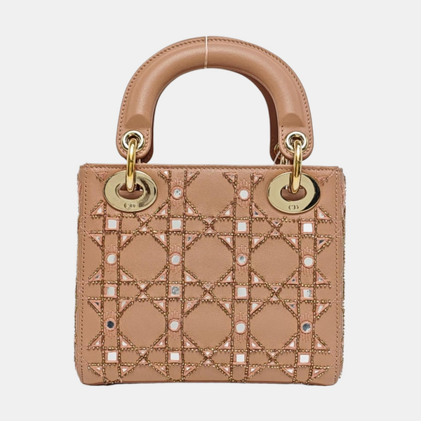 Lady Dior Mini Quilted Calfskin Pink