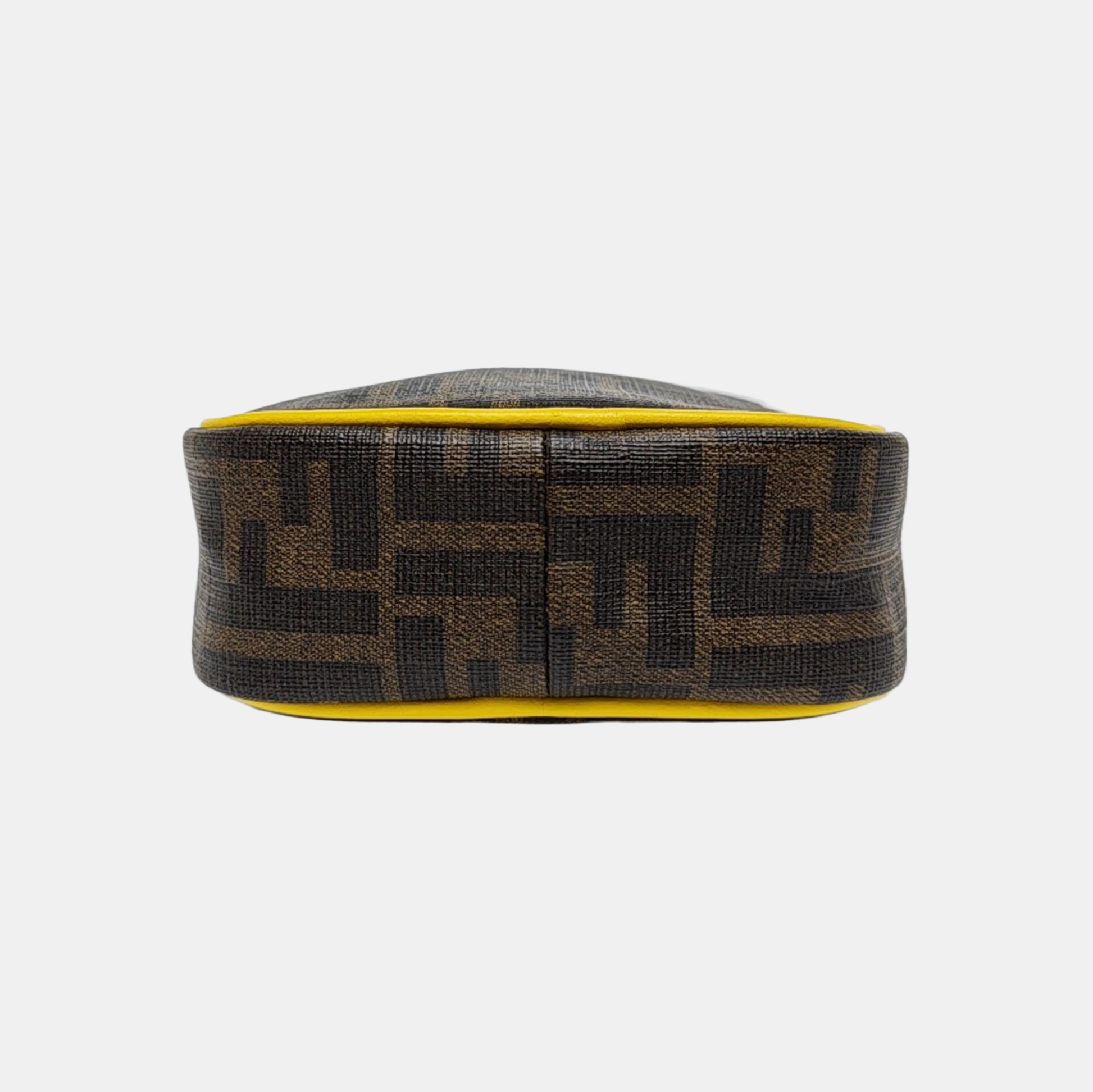 Coated Canvas Shoulder Bag Small Black