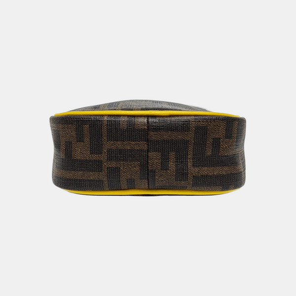 Coated Canvas Shoulder Bag Small Black