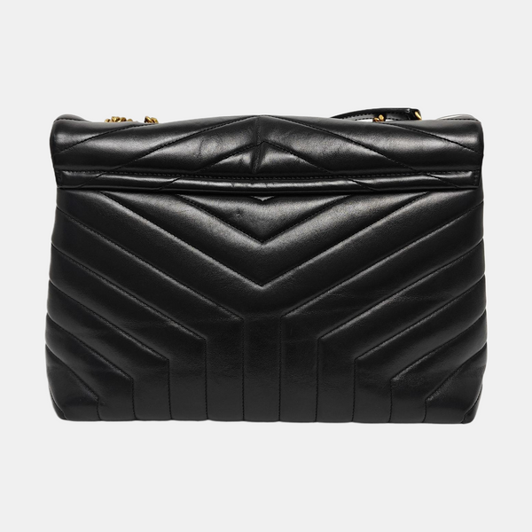 LOULOU Small Quilted Calfskin Black