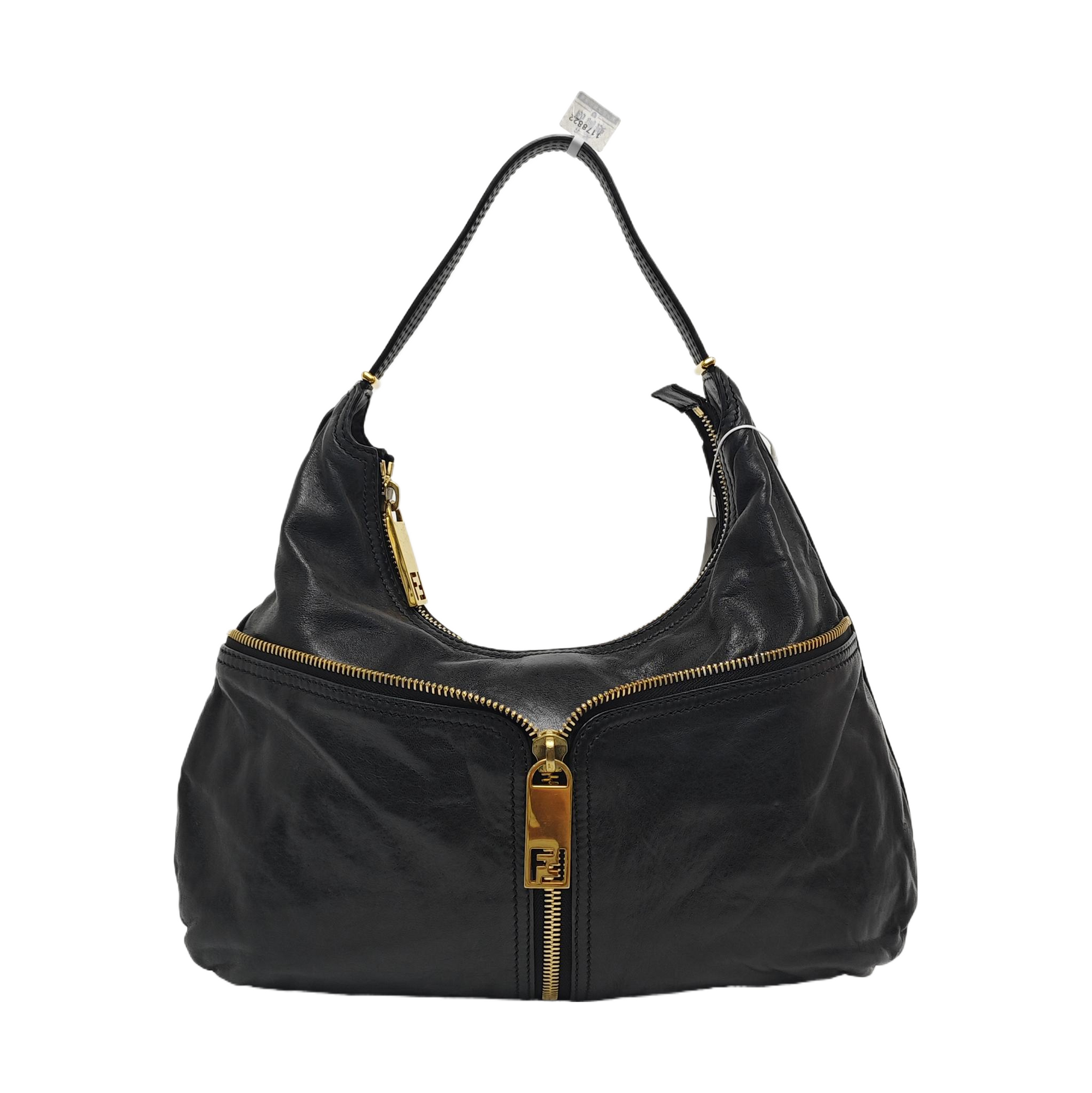 Calfskin Top Handle Bag Black