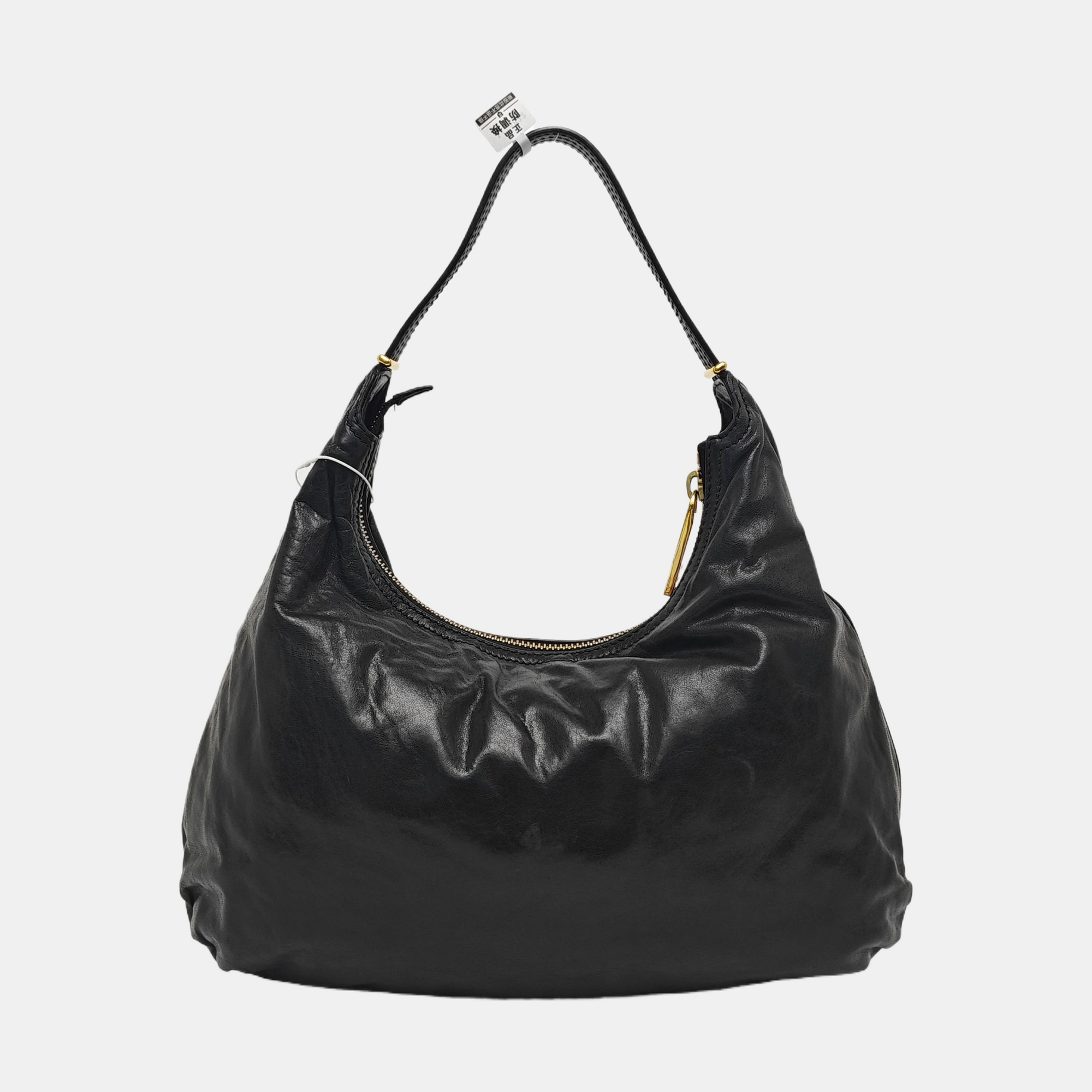 Calfskin Top Handle Bag Black