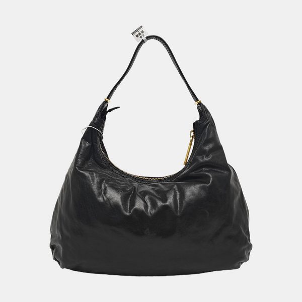 Calfskin Top Handle Bag Black