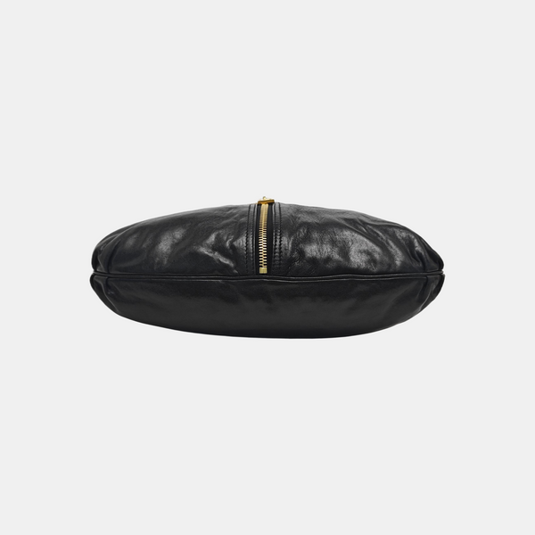 Calfskin Top Handle Bag Black