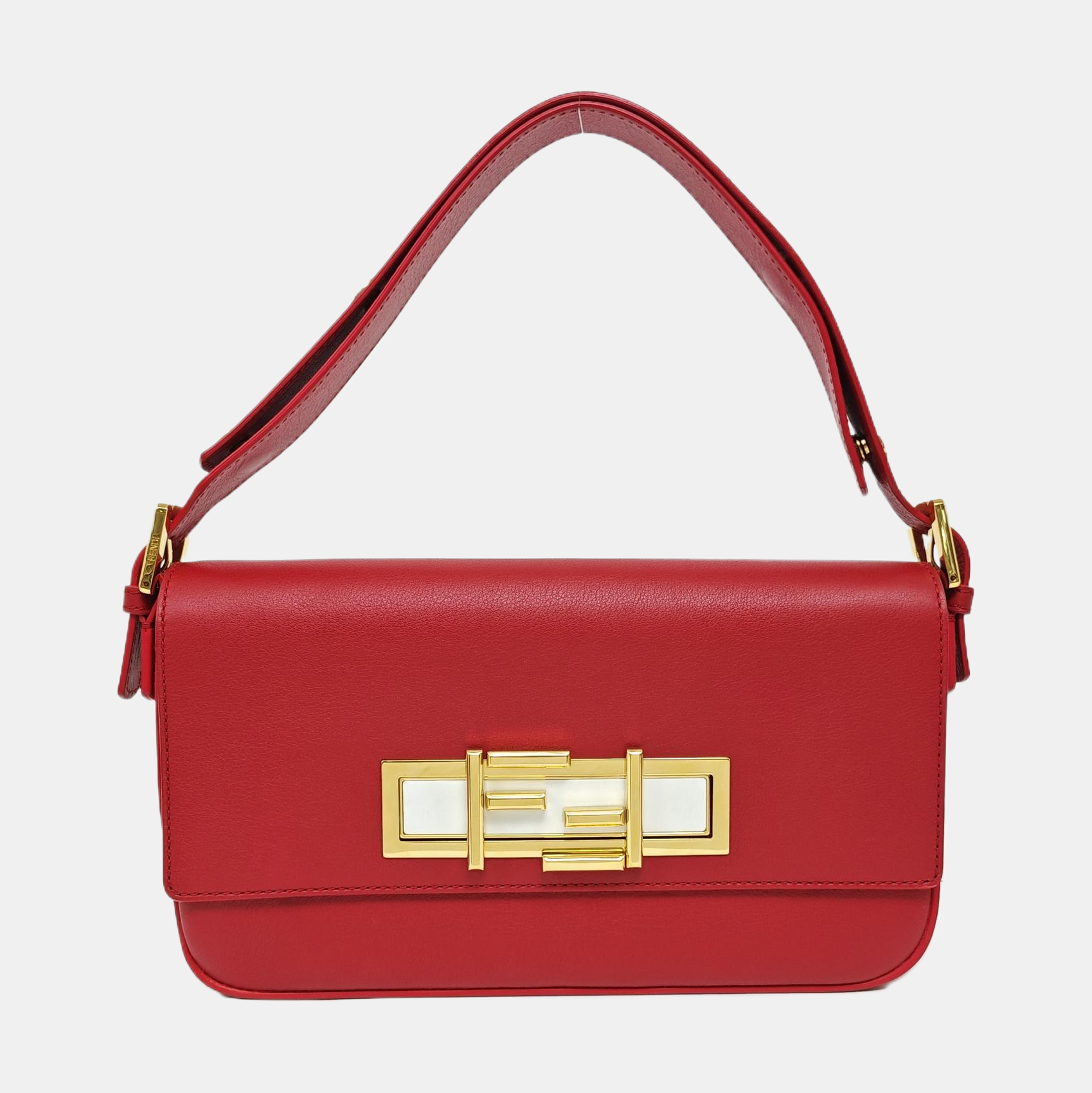 Calfskin Top Handle Bag Red