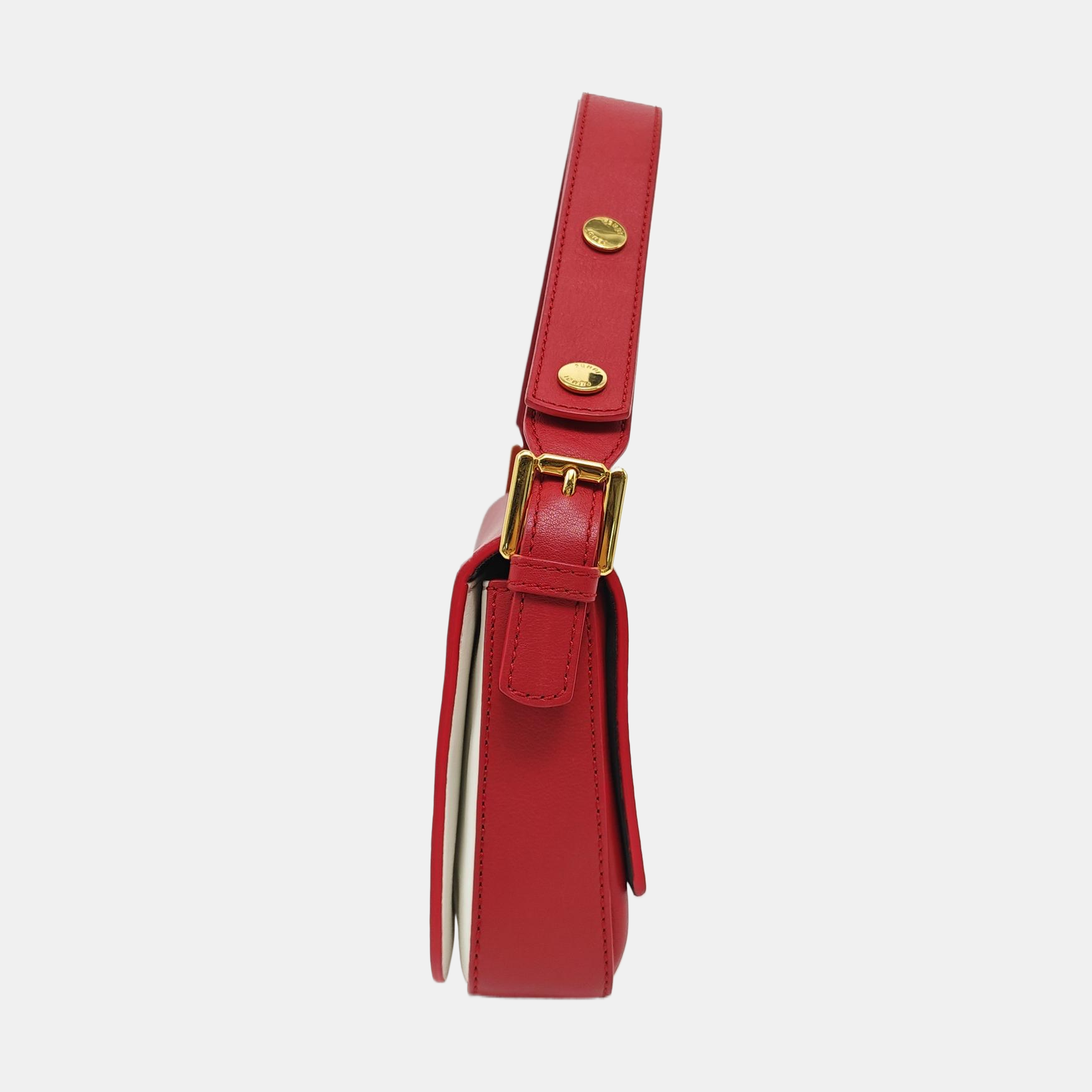 Calfskin Top Handle Bag Red