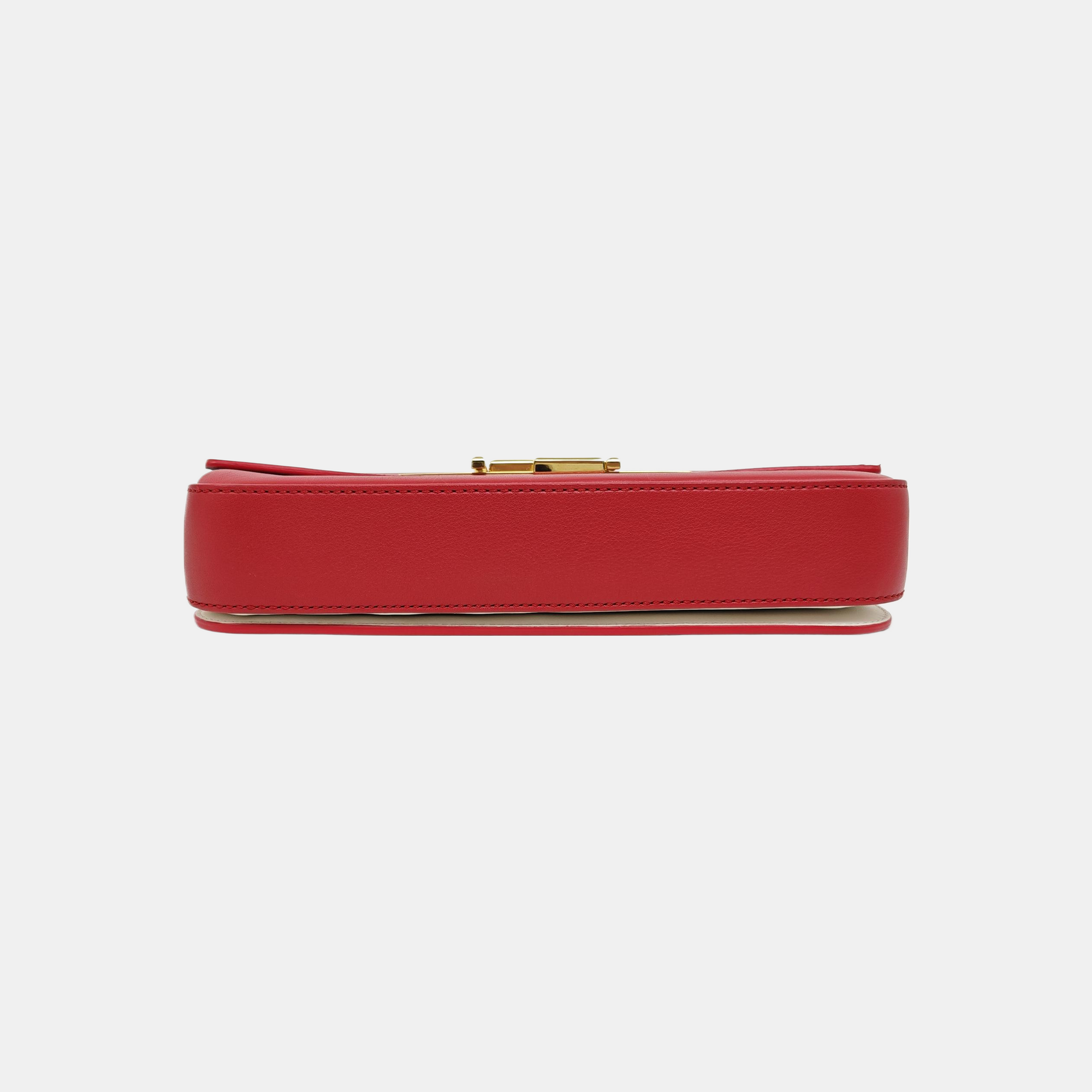 Calfskin Top Handle Bag Red