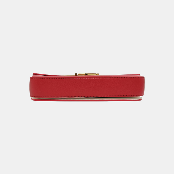 Calfskin Top Handle Bag Red