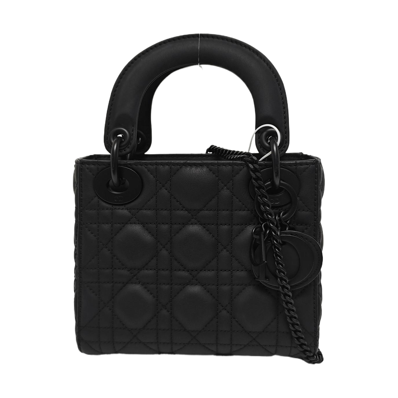 Lady Dior Mini Cannage Calfskin Black