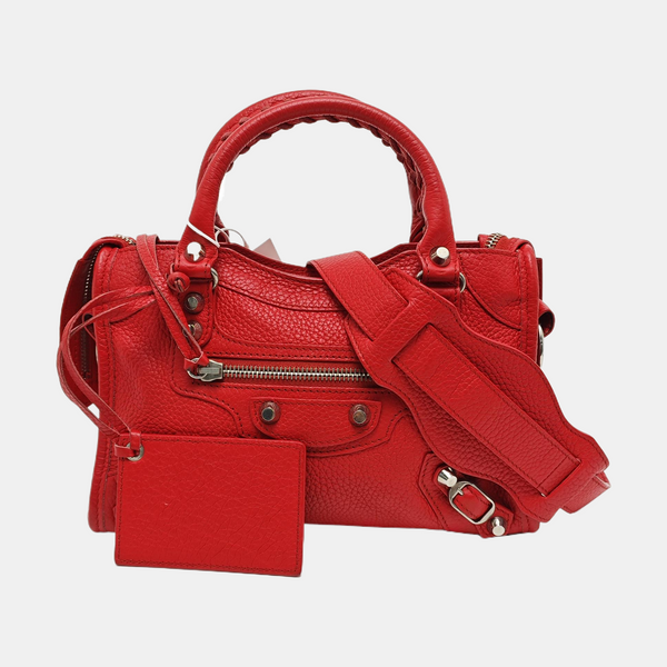 Classic City Mini Lambskin Red