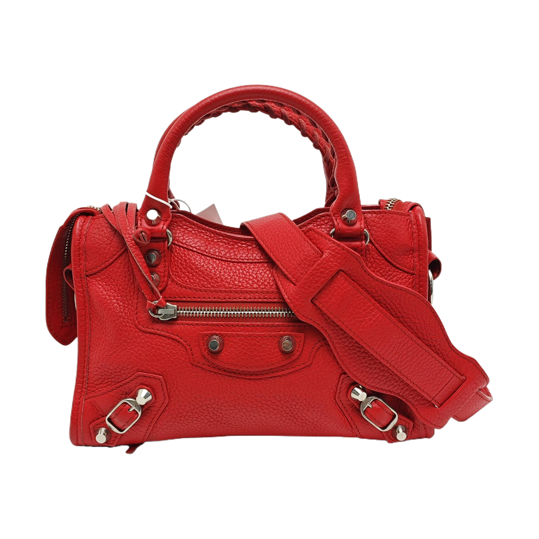 Classic City Mini Lambskin Red