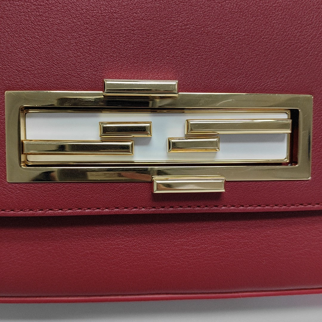 Calfskin Top Handle Bag Red