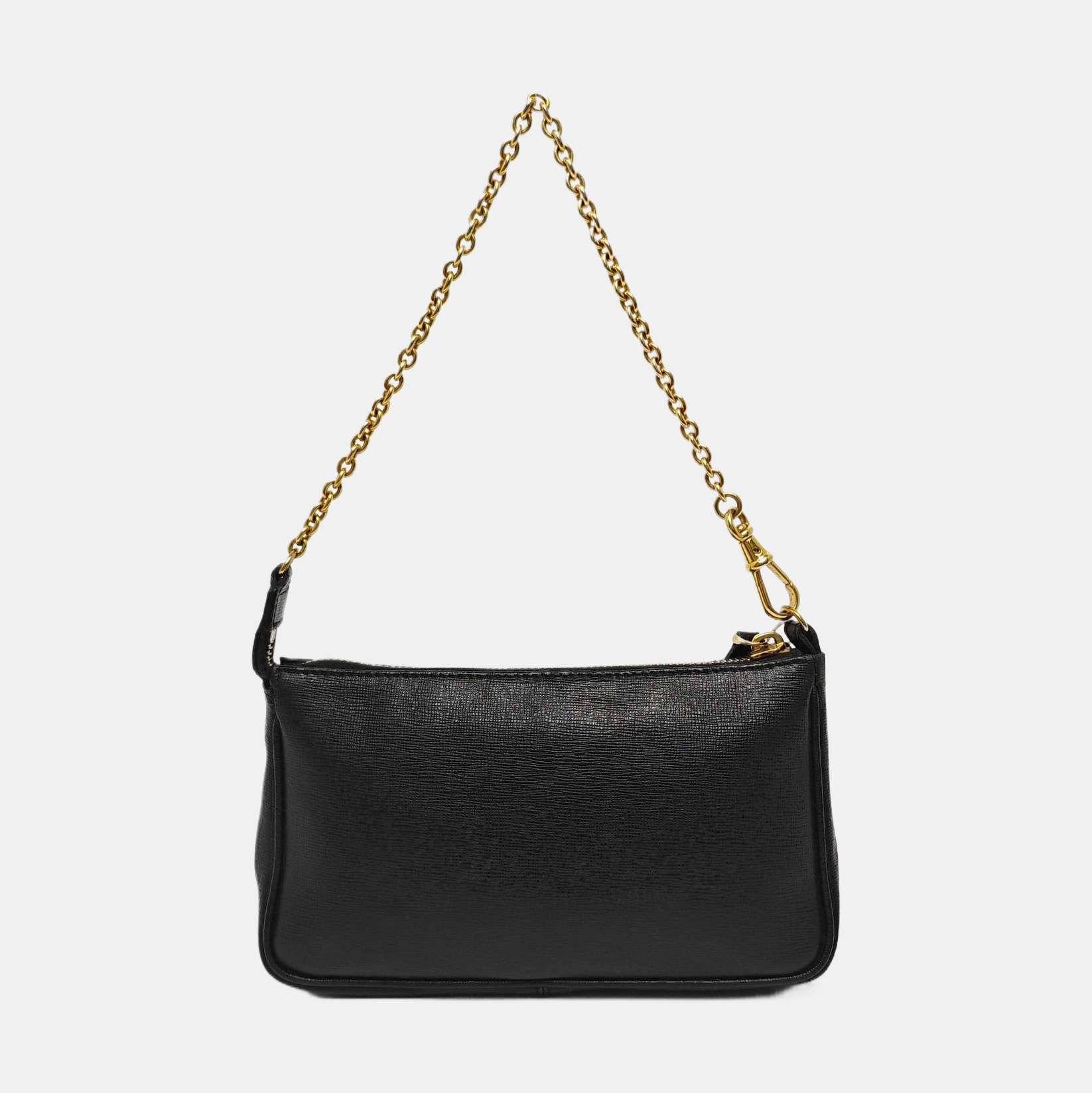 Calfskin Top Handle Bag Black