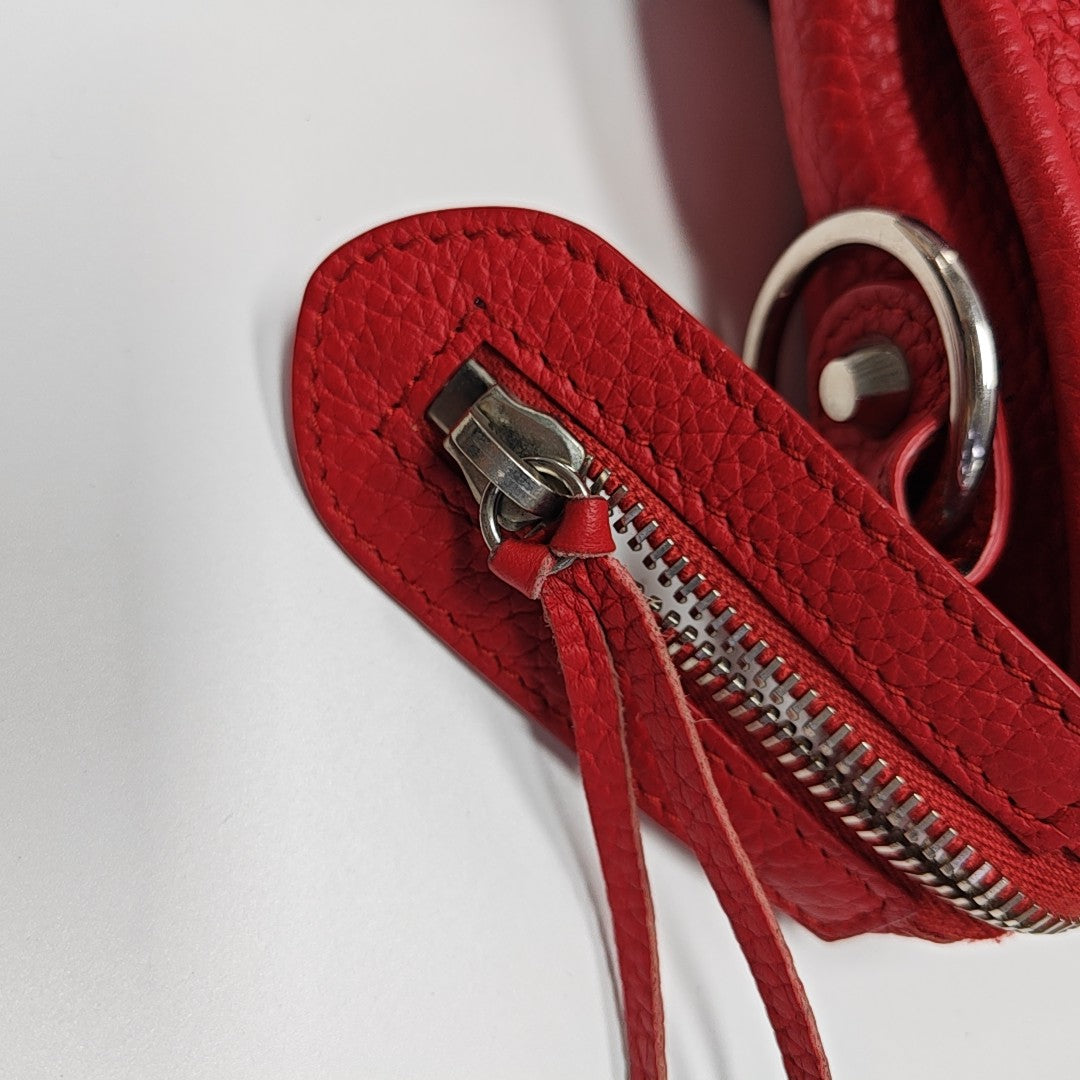 Classic City Mini Lambskin Red
