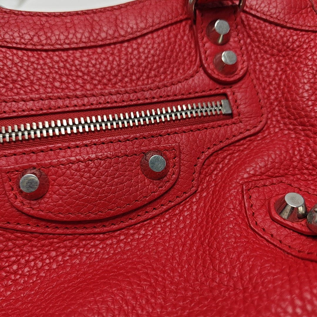 Classic City Mini Lambskin Red