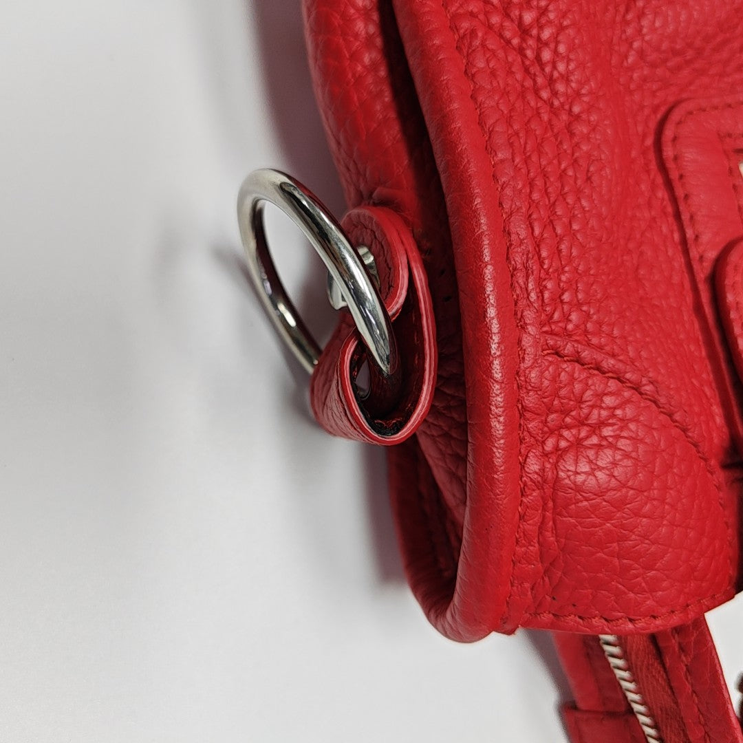 Classic City Mini Lambskin Red