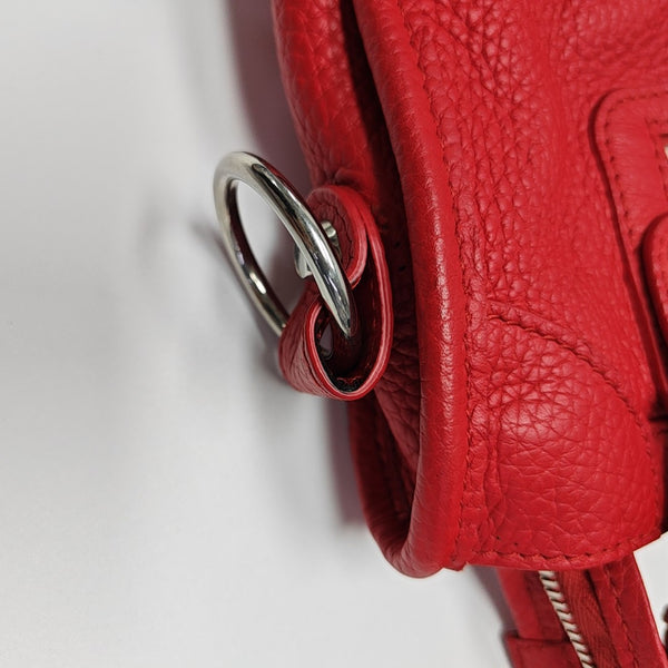 Classic City Mini Lambskin Red