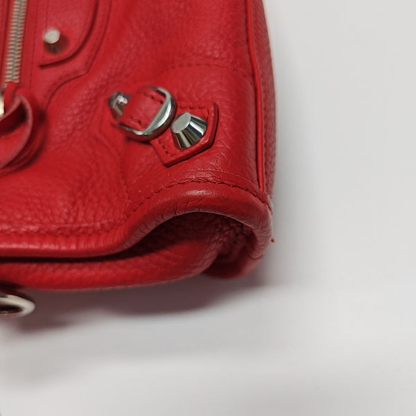 Classic City Mini Lambskin Red