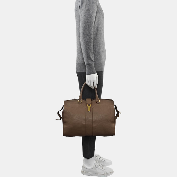 CHYC Y LIGNE Large Calfskin Brown
