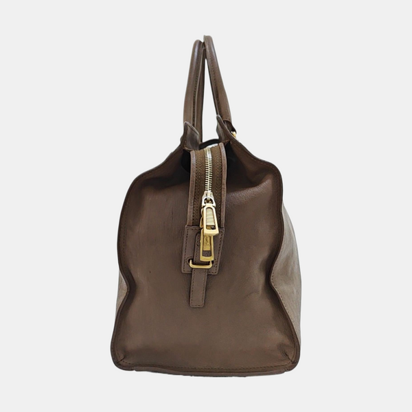 CHYC Y LIGNE Large Calfskin Brown