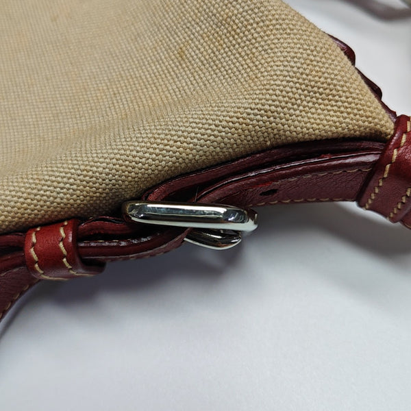 Canvas Top Handle Bag Beige