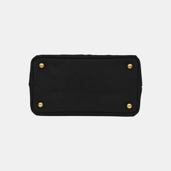 Denim Quilted Canvas Black